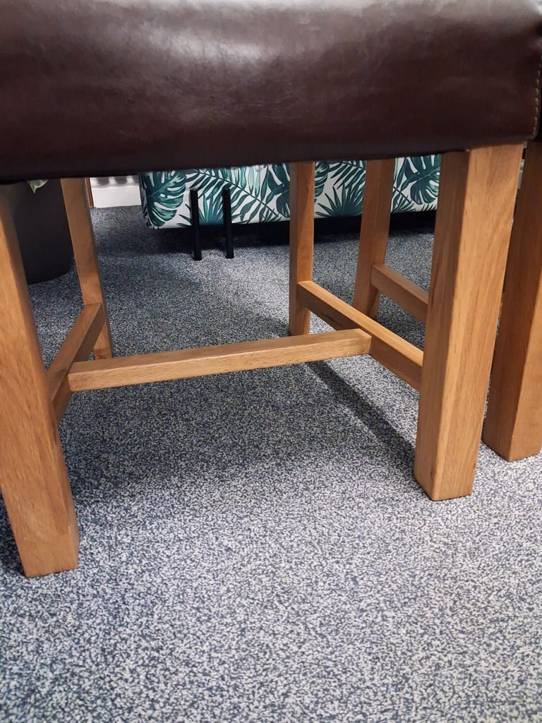 6 leather dining chairs