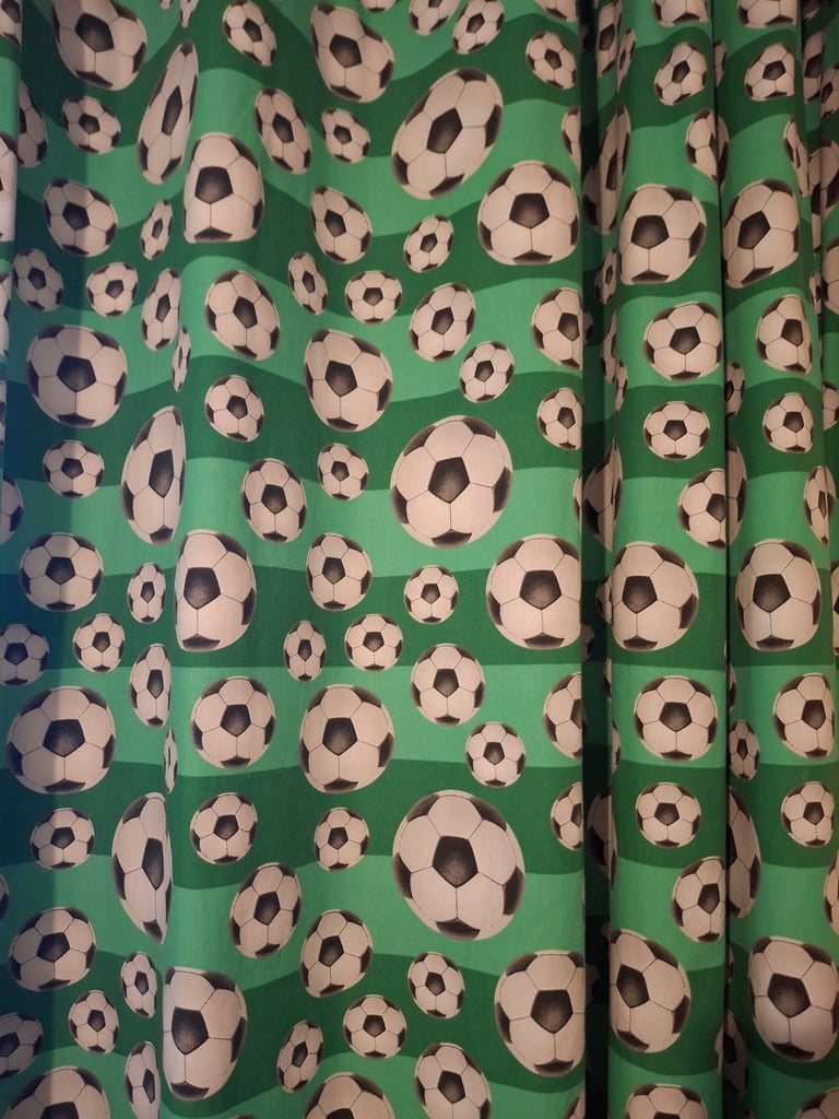 Football Curtains & Lightshade