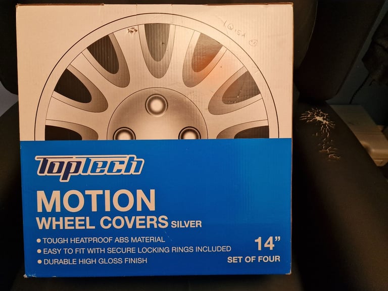 14&quot; Silver Motion Wheel Trims 4 Stud