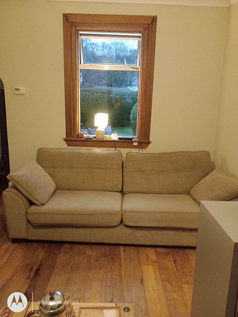 4 seater sofa and matching armchair.