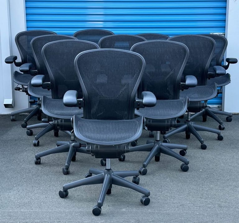 image for Herman Miller Aeron FULLY LOADED ® Posturefit Classic Office Chairs Size B