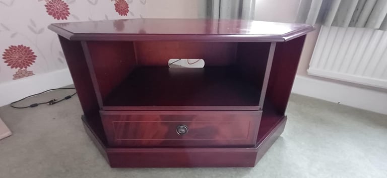 image for Dark wood tv unit