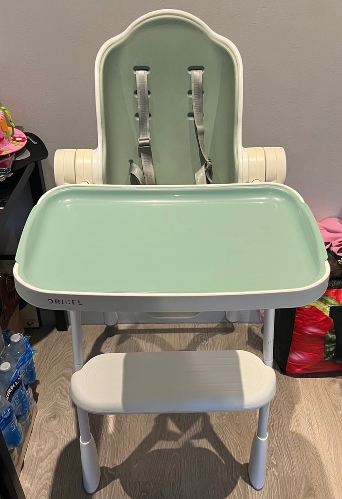 Oribel Folding Reclining Highchair Pistachio Green