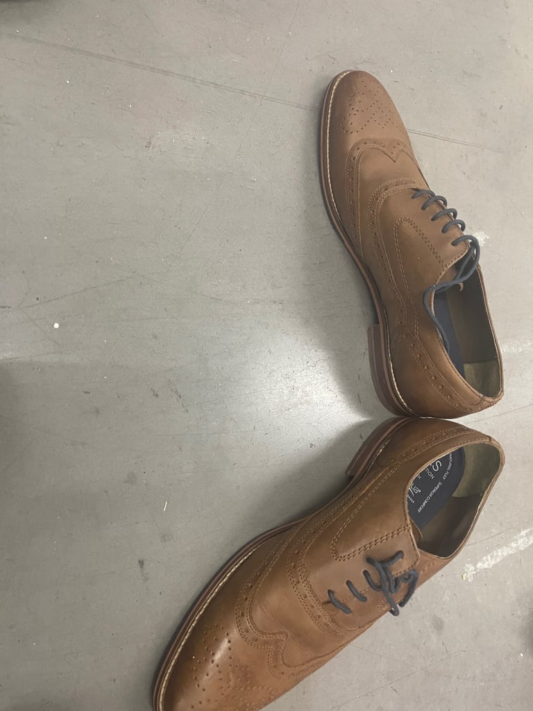 M&S Collection improved Comfort Brown Men’s Lace Up Shoe UK Size 7.5