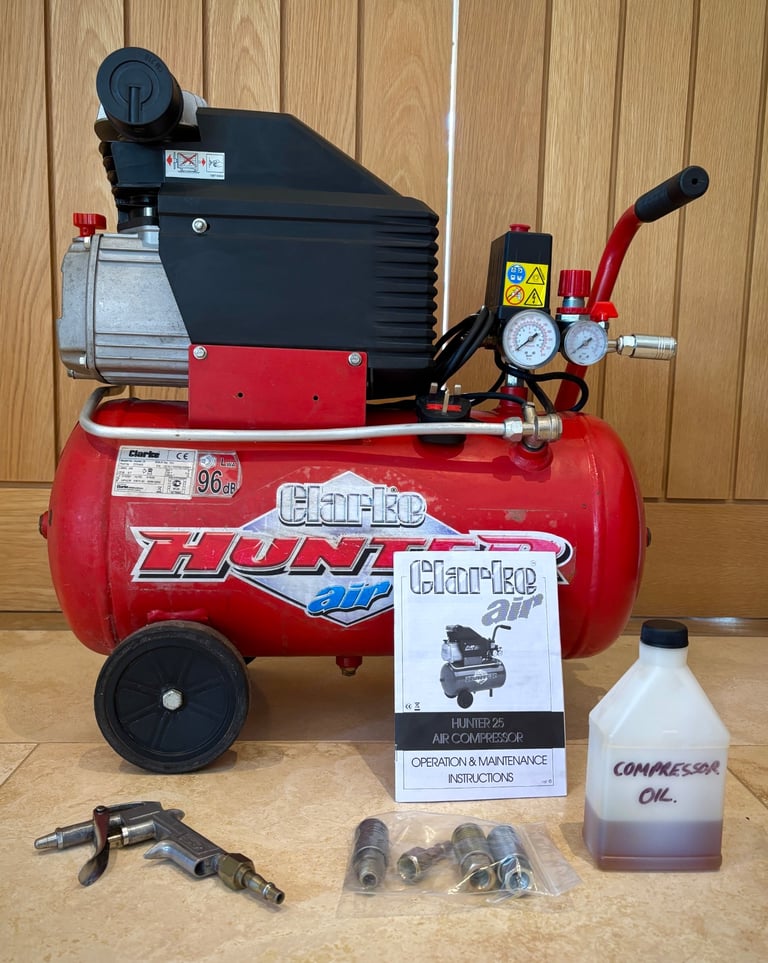 image for Clarke Hunter 25 Air Compressor (for pneumatic tools)