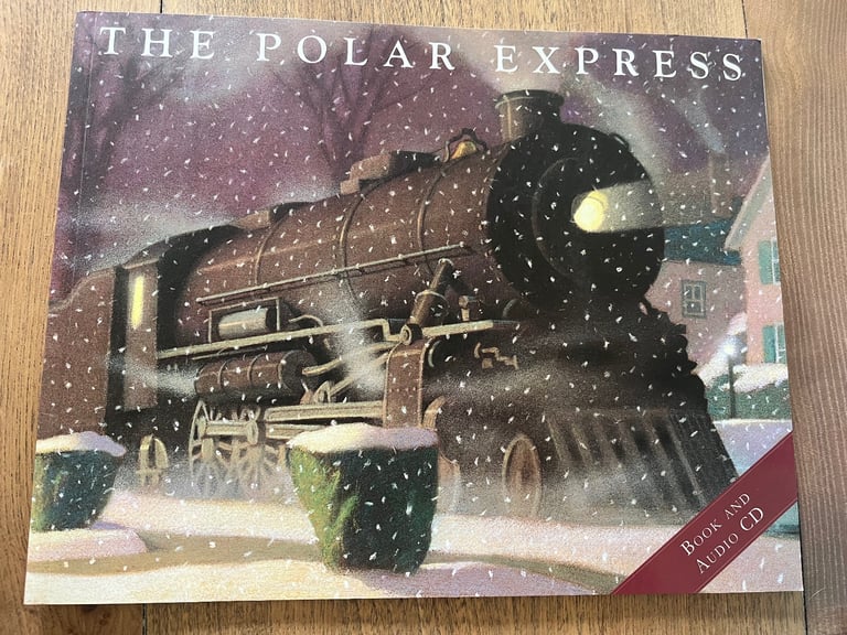 The Polar Express by Chris Van Allsburg  Children’s Book with CD, New