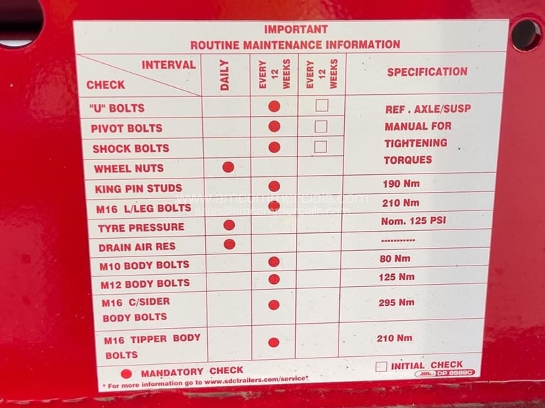 SDC TRI AXLE FLAT BED TRAILER 
