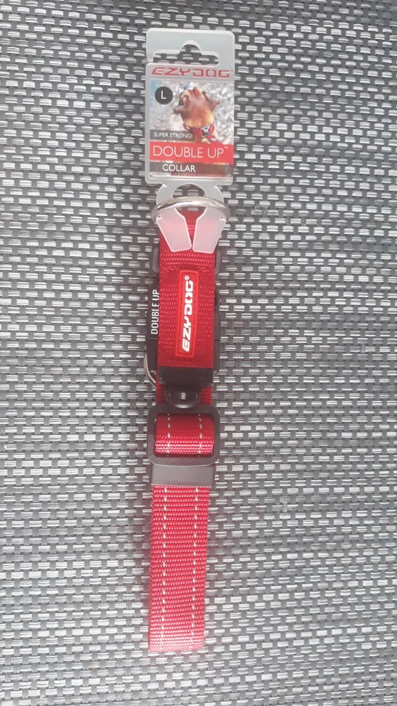 NEW Ezydog double up large dog collar 