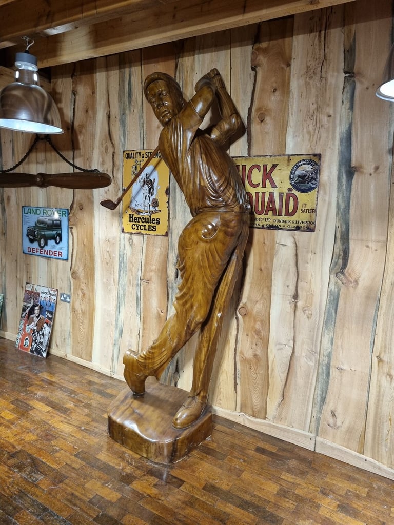 Larger Than Life Teak Golfer  (8'3")