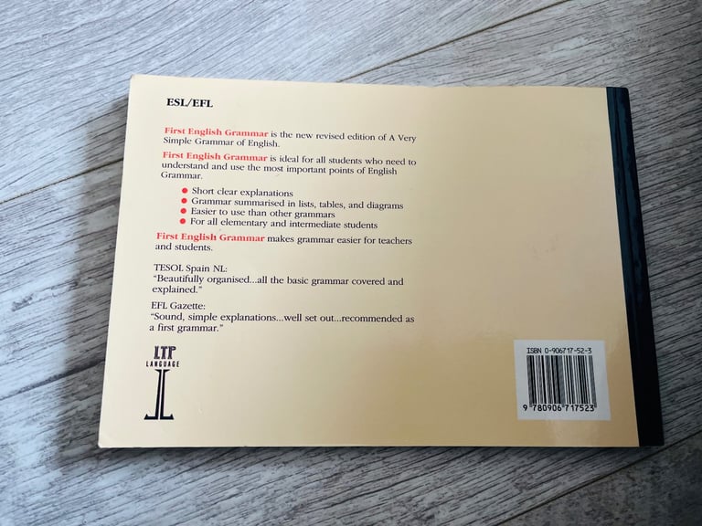 First English Grammar book