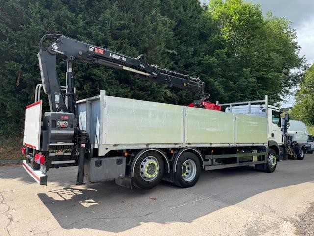 2020 MAN TGM 26.320 E6 6x2 drop side remote Hiab X-HIDUO 158 crane & block grab 