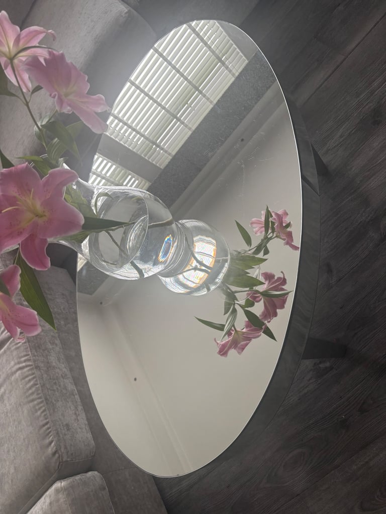 Next oval mirror table 