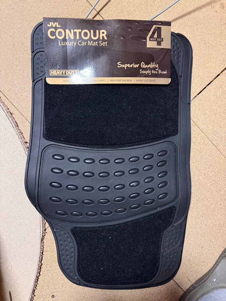 JVL Luxury car mat set - 4 mats