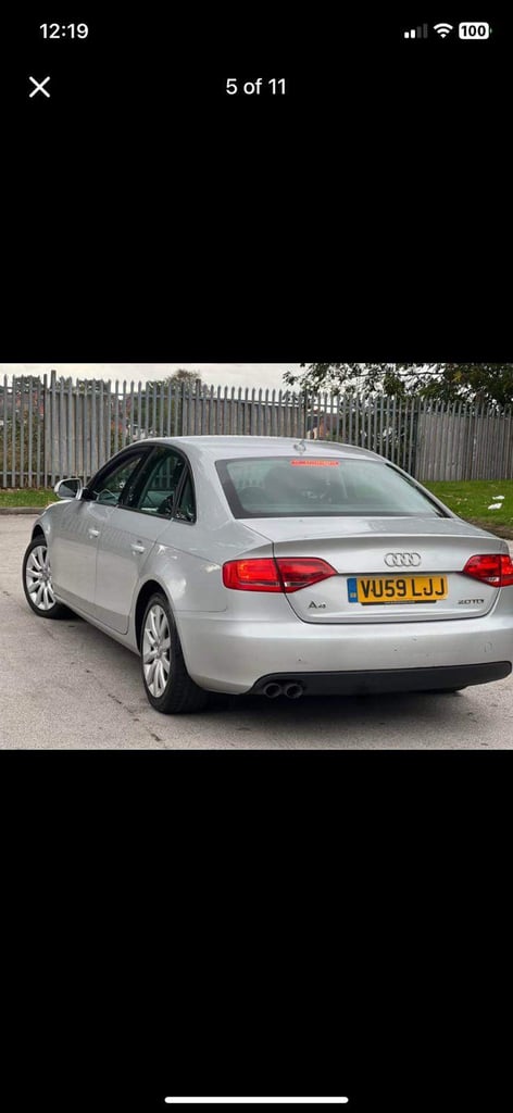 Audi, A4, Saloon, 2009, Manual, 1968 (cc), 4 doors