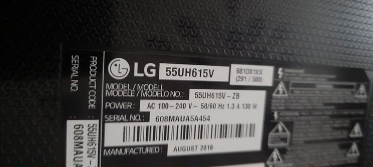 Lg 55" smart tv