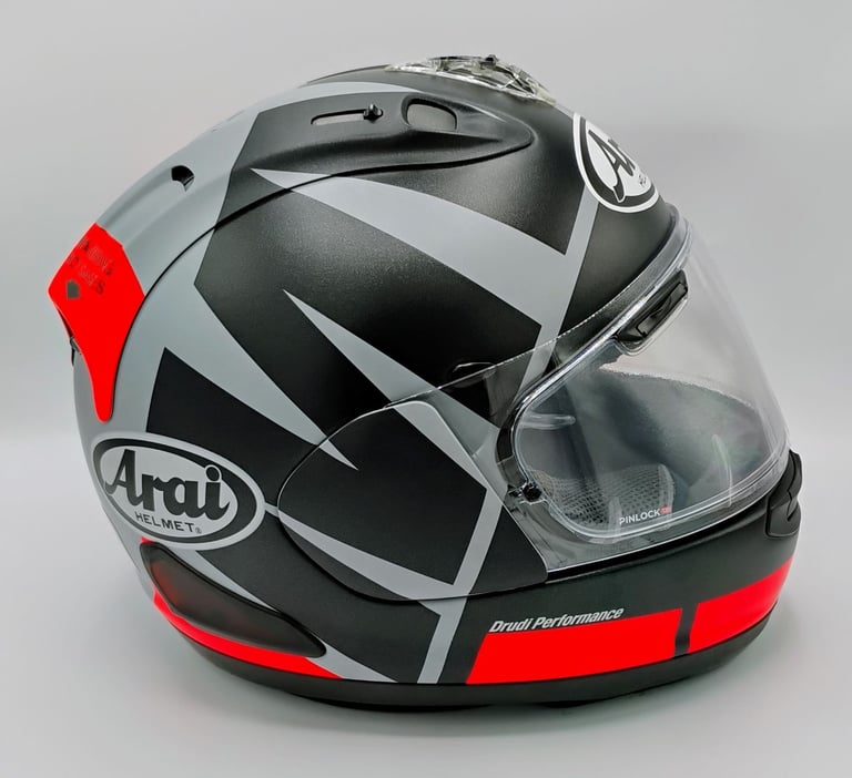 RARE COLLECTORS ITEM #ARAI RX-7 MOTORCYCLE HELMET - MAVERICK VINALES WINTER TEST