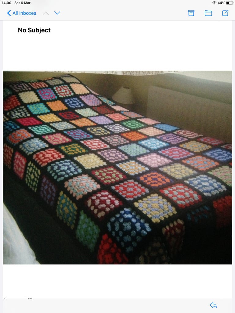 Handmade crochet blanket 