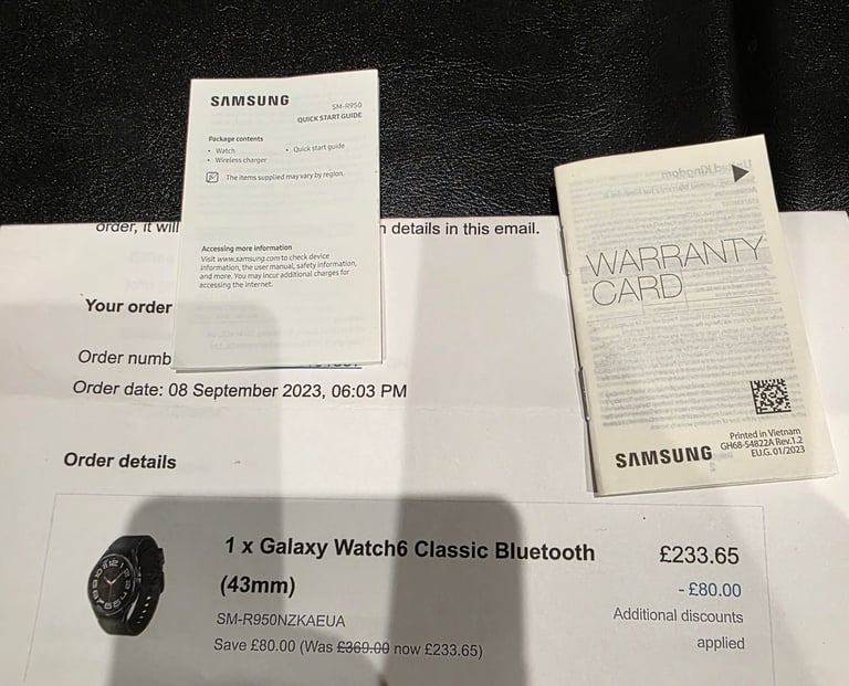 Samsung watch 6 classic 43mm