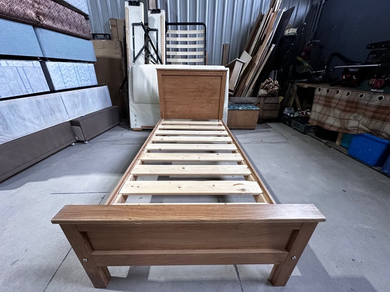 Lovely, nice single bed frame with lovely comfortable mattress