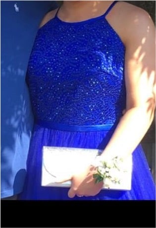 Royal blue prom dress 