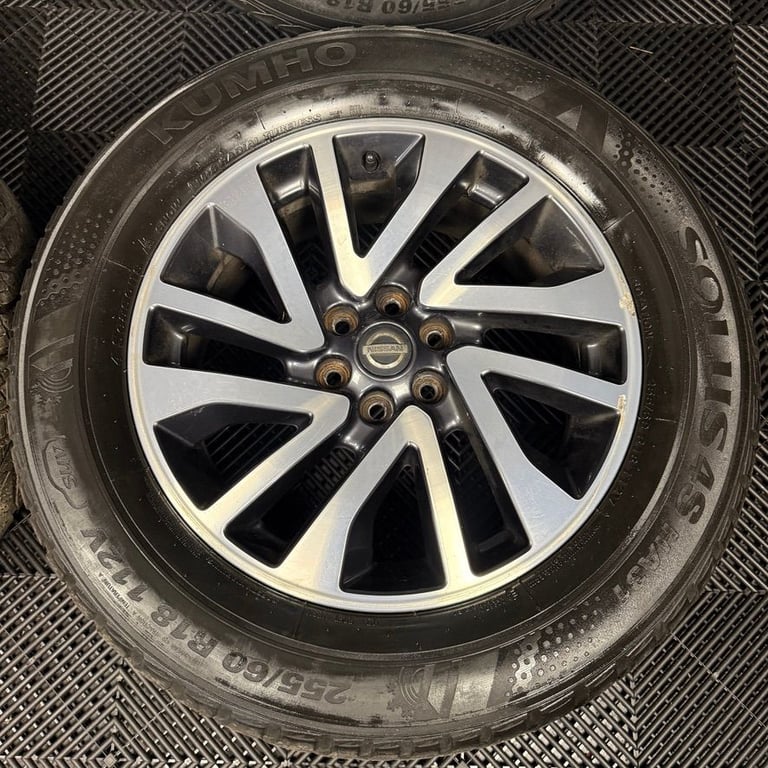 18'' GENUINE NISSAN NAVARA D40 NP300 ALLOY WHEELS TYRES ALLOYS