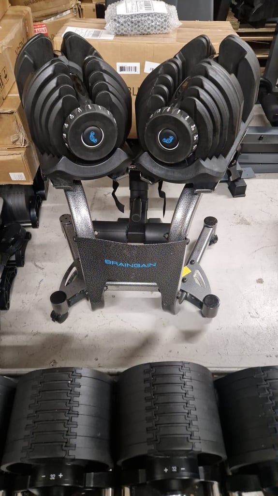 BRAND NEW Pair of 40kg Adjustable Dumbbells (x2 80kg total)