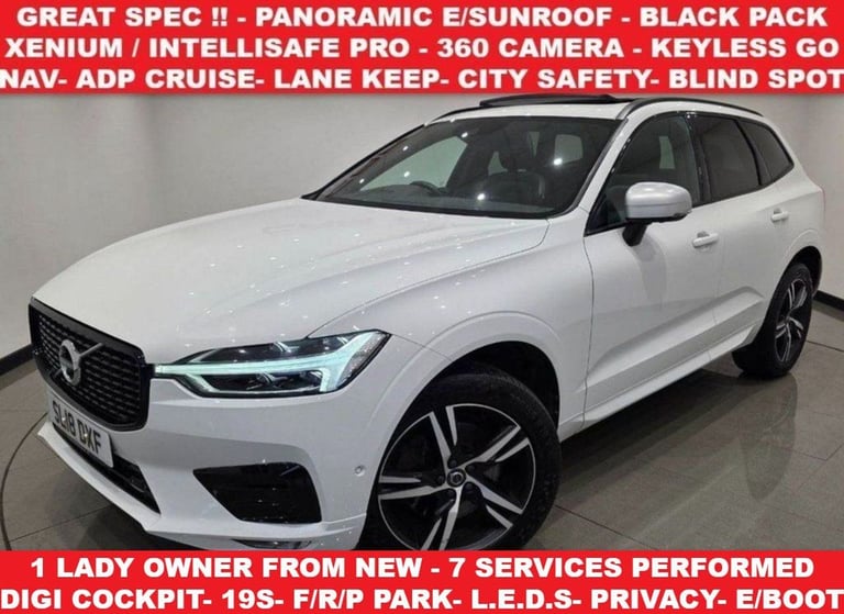 2018 18 VOLVO XC60 2.0 D4 R-DESIGN SUV 5DR DIESEL AUTO AWD EURO 6 (S/S) (190 PS)