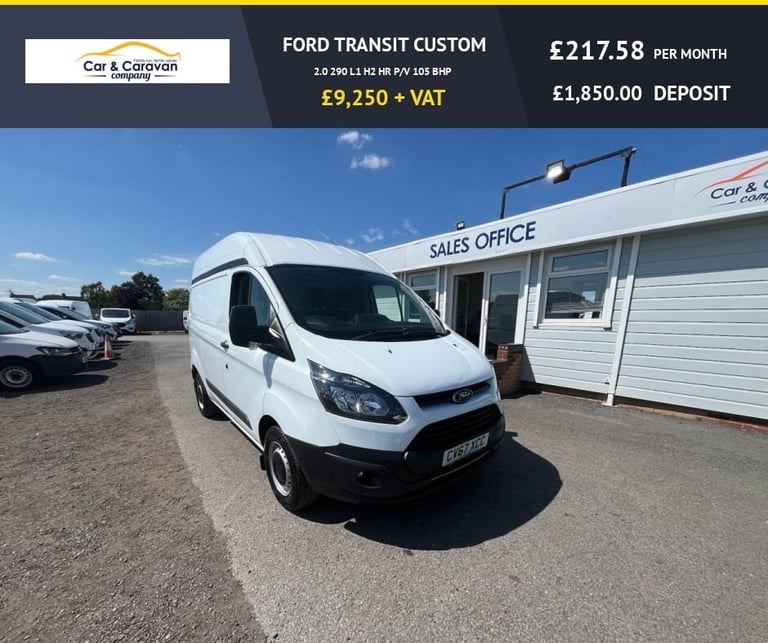image for 2017 67 FORD TRANSIT CUSTOM 2.0 290 HR P/V 104 BHP DIESEL