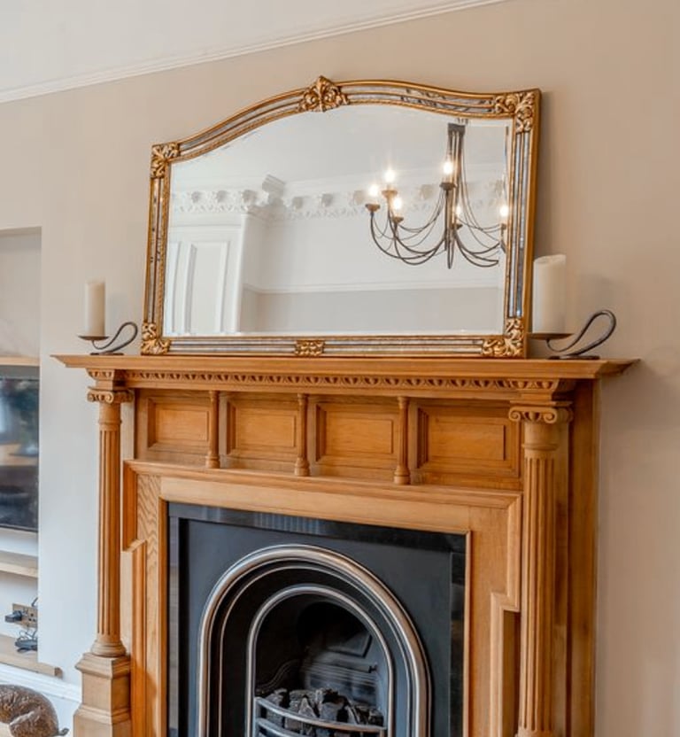 Large Mirror - Brushed Gold