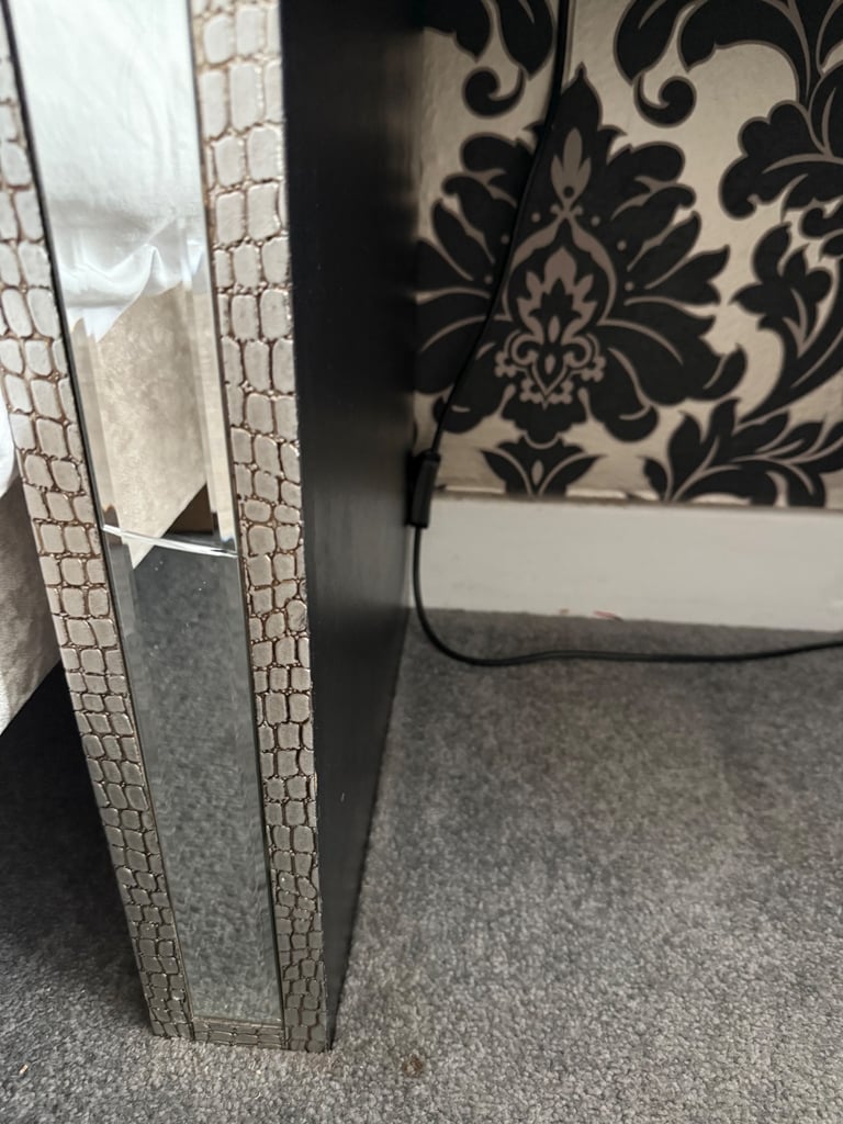 Mirrored bedside tables