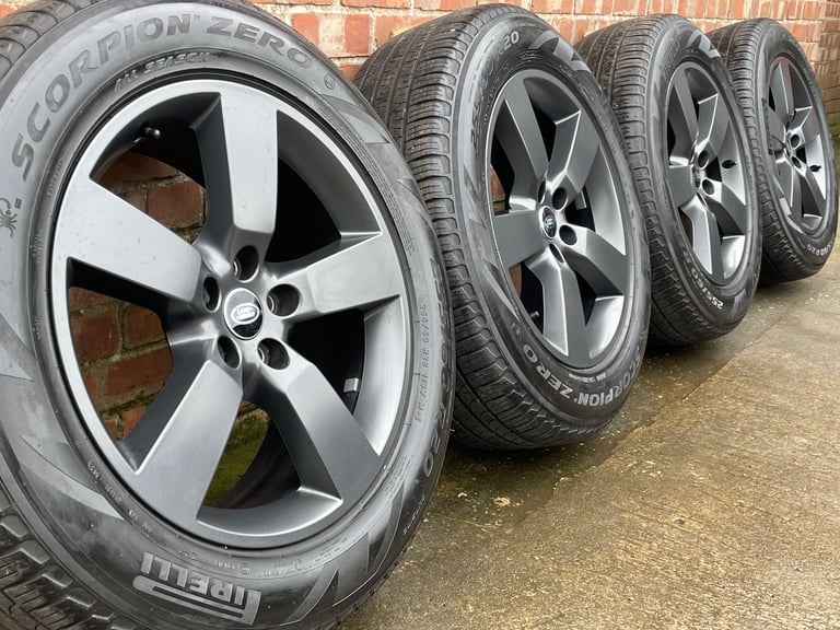 Genuine Land Rover Defender 20” Satin Grey Alloy Wheels L663 5098 Tyre 255/60/20