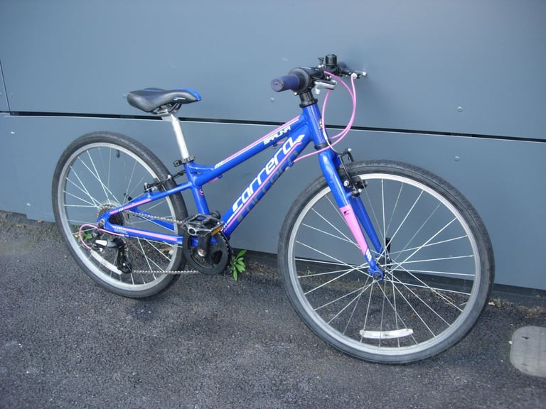 image for Quality Kids Hybrid Bike by Carrera, Blue, Suit Riders 7 to 12, Light Weight, JUST SERVICED !!!!!!!