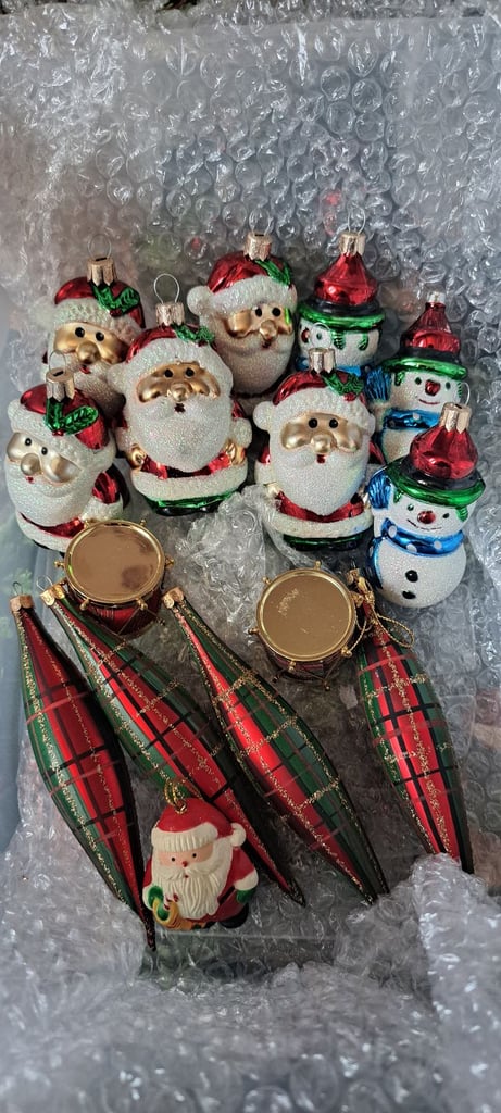Vintage Christmas baubles 