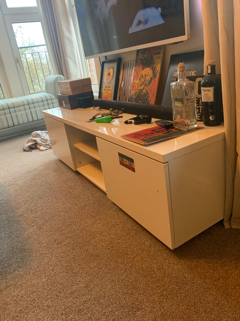 image for White tv unit