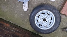 Caravan spare wheel 