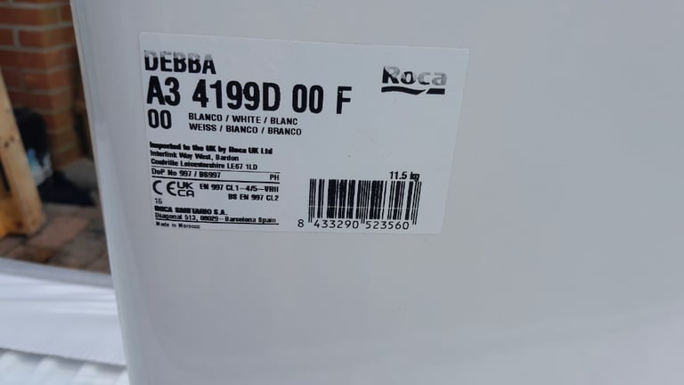 New Debba Roca Toilet Cistern. Open To Offers.