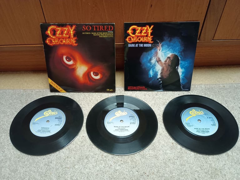 image for OZZY OSBOURNE 7 INCH SINGLES X 3