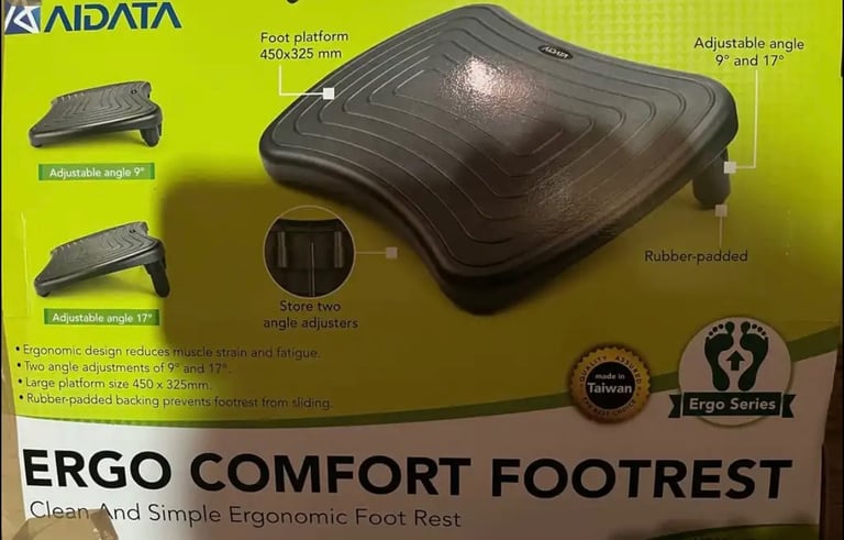 image for Aidata Ergo Comfort Ergonomic Footrest