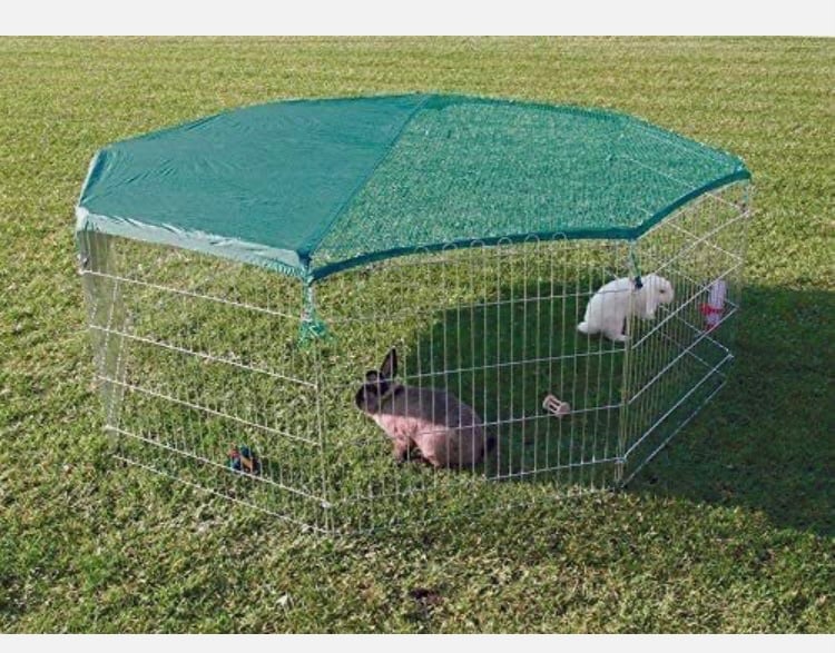 EXTRA Large 8 Panel Dog Puppy Rabbit Guinea pig , Run Play Pen  Enclosure 6X6 FT