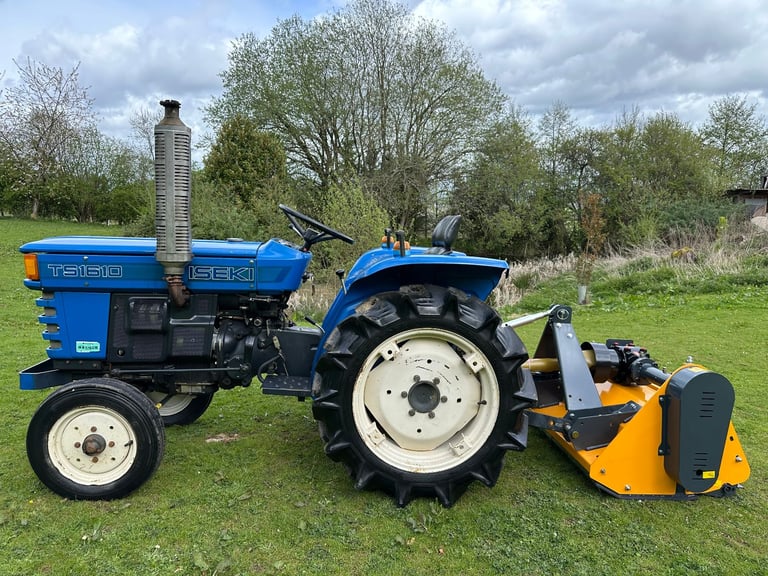 ISEKI TS1610 2WD Compact Tractor & New 4ft Flail Mower *** NICE TRACTOR *** 16HP ** Only 930 Hours