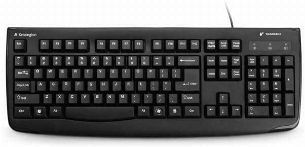 NEW KENSINGTON K64407UK Pro Fit Washable Keyboard UK QWERTY USB 