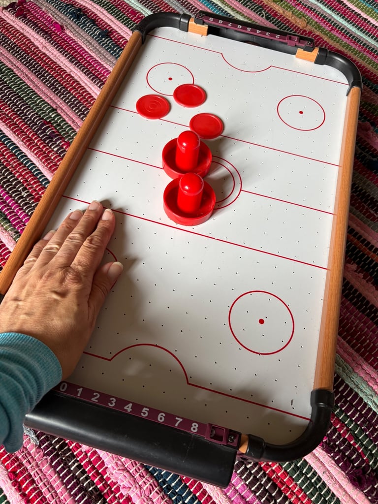 Children’s table top air hockey table 
