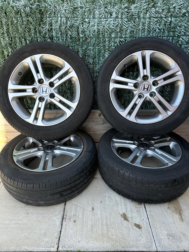 Honda Wheels 16” Good Condition With Tyres 