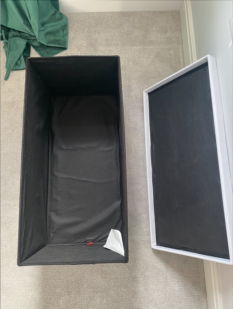 Nyxi Foldable Ottoman Storage Box, 76x38x38cm, 80L Capacity, Faux Leather, Multi-Purpose Seat