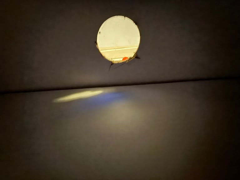 White TV Cabinet (with LED strip!)