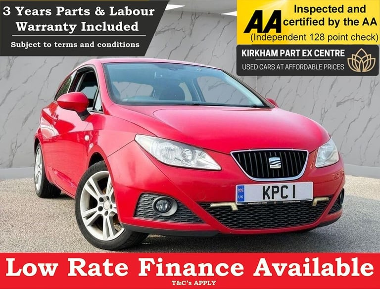 2011 SEAT Ibiza 1.4 SE COPA 3d 85 BHP NATIONWIDE PARTS &amp; LABOUR WARRANTY INCLUDED Hatchback P...