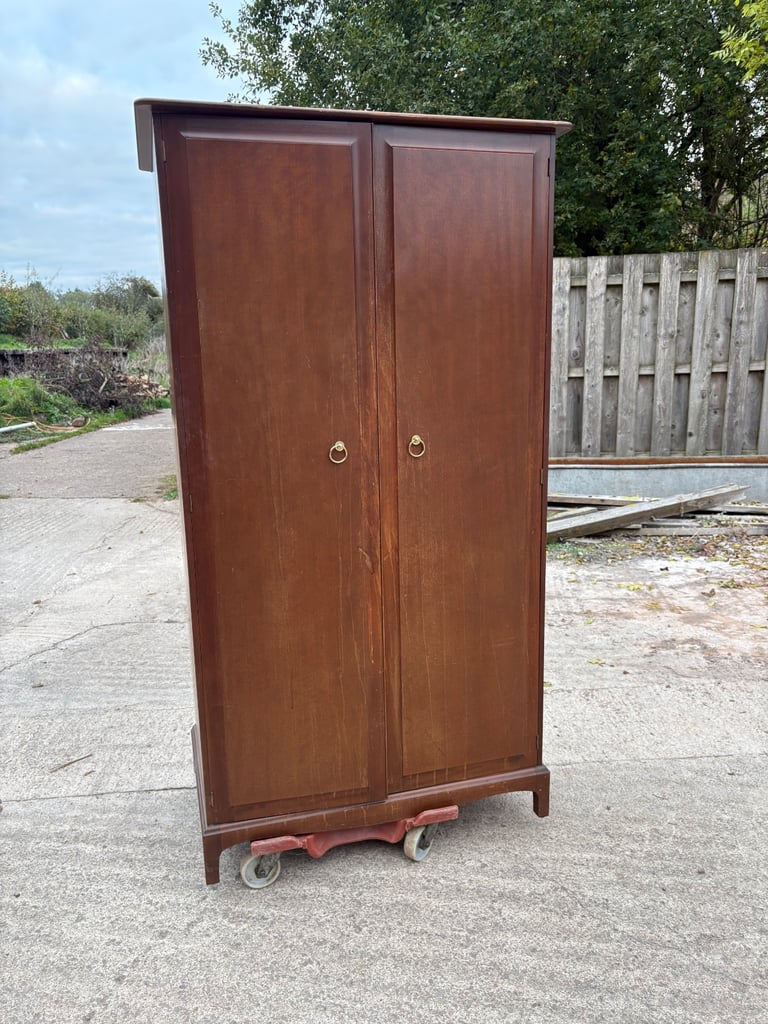 image for Vintage stag wardrobe retro antique 