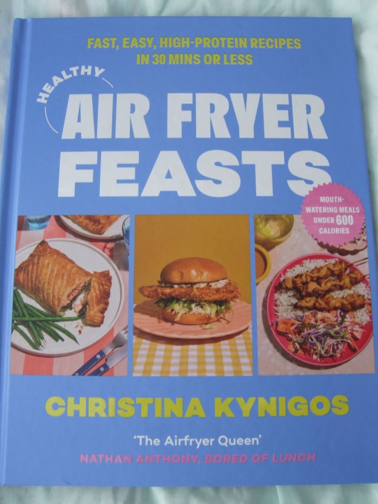 image for AIR FRYER FEASTS (Hard-back Book) by Christina Kynigos (The Air Fryer Queen) 190 Pages.