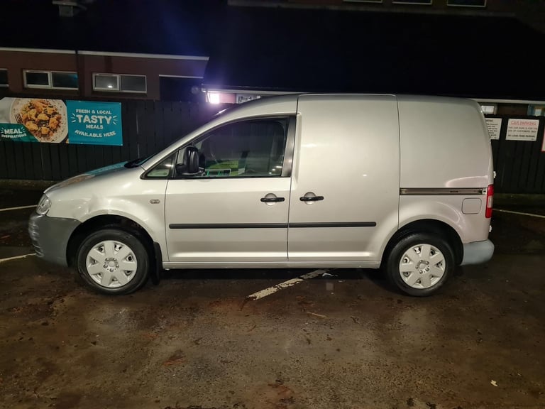 September 2007 Volkswagen Caddy C20 TDI 104 Bhp Metallic Silver Side Loading Door Electric Windows