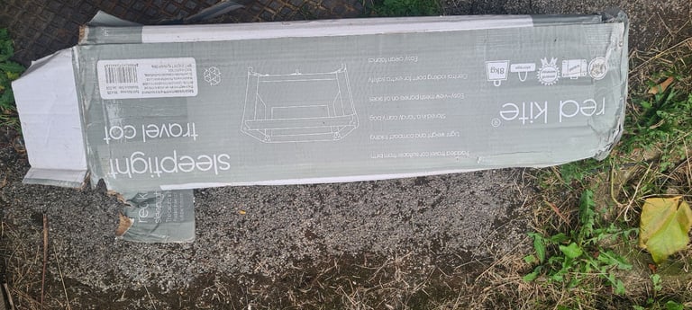 Red Kite Grey Sleep Tight Travel Cot